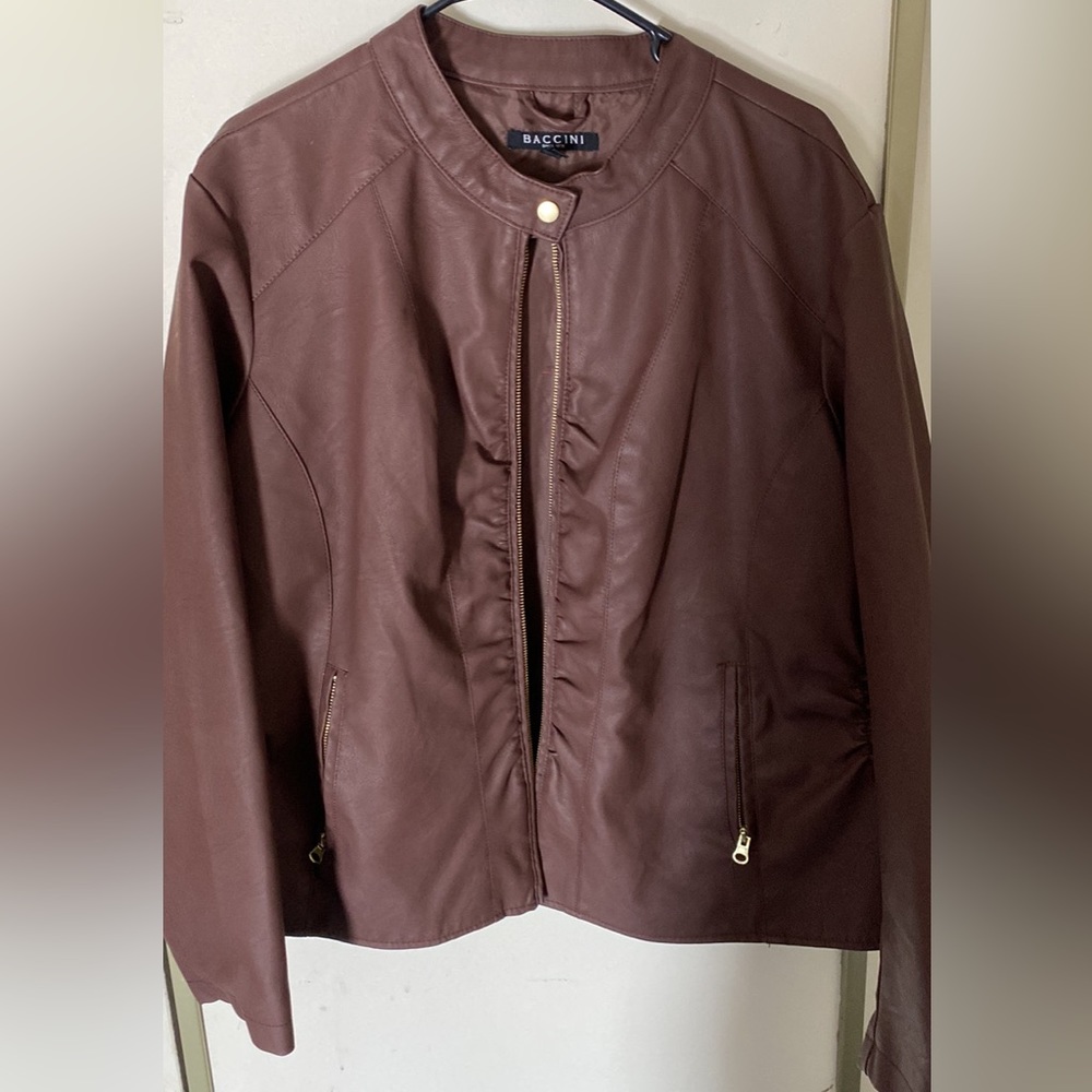 Leather coat from shein